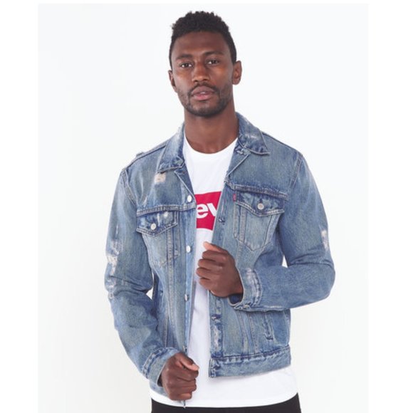 Levi's Distressed Trucker Jacket S